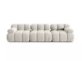 Velvet modulinė sofa, Bellis, 3 vietų, 282x94x70, tamsiai smėlio spalvos