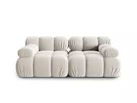 Velvet modulinė sofa, Bellis, 2 vietų, 188x94x70, tamsiai smėlio spalvos