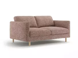 Sofa, Eden, 2 vietų, 146x92x90, rožinio melanžo spalvos