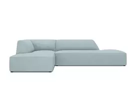 Modulinė kampinė sofa - kairė, Ruby, 4 sėdimos vietos, 273x180x69, šviesiai mėlyna