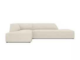 Modulinė kampinė sofa - kairė, Ruby, 4 sėdimos vietos, 273x180x69, šviesiai smėlio spalvos