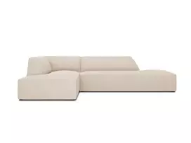 Modulinė kampinė sofa - kairė, Ruby, 4 sėdimos vietos, 273x180x69, smėlio spalvos