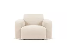 Boucle fotelis, Molino, 1 sėdynė, 105x95x72, smėlio spalvos