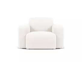 Boucle fotelis, Molino, 1 sėdynė, 105x95x72, baltas