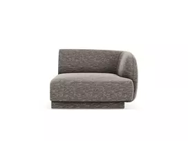 Modulinis sofas dešinysis, Miley, 1 sėdynė, 90x90x70, pilkas