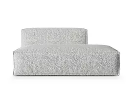 Dešinės pusės modulinė sofa, Nuria, 3 vietų, 110x165x72, sidabrinė