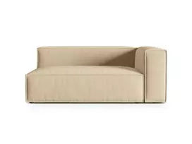 Dešinės pusės modulinė sofa, Nuria, 3 vietų, 110x185x72, ruda