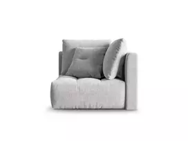 Modulinės sofos dalis - kampas, Bloom, 1 sėdynė, 100x100x95, sidabrinė
