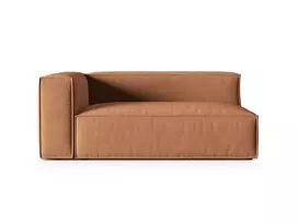Kairinė modulinė sofa, Nuria, 3 vietų, 110x185x72, medaus spalvos