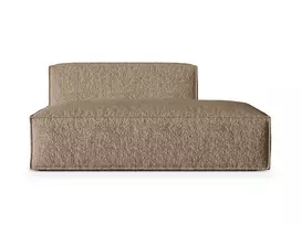 Dešinė modulinė sofa, Nuria, 3 vietų, 110x165x72, kapučino spalvos