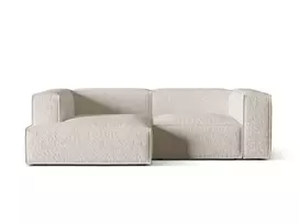 Modulinė kampinė sofa - kairė, Nuria, 3 vietų, 147x252x72, smėlio spalvos
