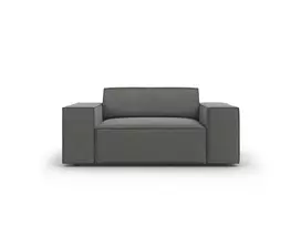 Velvet fotelis, Jodie, 1 sėdynė, 124x102x70, šviesiai pilka