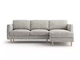 Kampinė Sofa - dešinė, Eden, 3 vietų, 250x150x90, smėlio spalvos melanžas