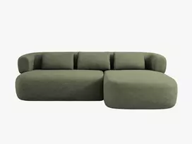 Kampinė Sofa - dešinė, Jenny, 5 vietų, 225x145x73, žalia