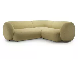 Modulinė kampinė sofa - dešinė, Kate, 4 sėdimos vietos, 252x220x76, saulėgrąžų melanžas