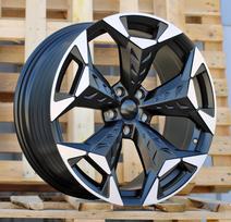 Ratlankis RACINGLINE YF5717 R18x8 5x112 ET 38 CB 57.1 (Black Polished Half Matt) (700 kg)