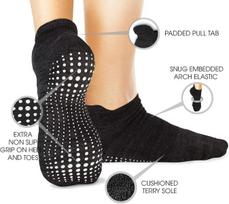 Jogos prekės, „Grip Socks“ – neslystančios laisvalaikio kojinės – idealiai tinka namuose, patalpų jogai ir ligoninėms – vyrams ir moterims,