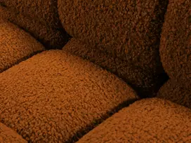 Velvet modulinė kampinė sofa - dešinė, Bellis, 4 sėdimos vietos, 282x155x70, plytų imitacija