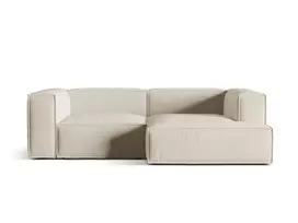 Modulinė kampinė sofa - dešinė, Nuria, 3 vietų, 147x252x72, smėlio spalvos