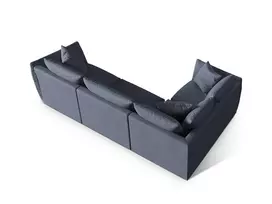 Kampinė sofa - kairė, Chris, 4 sėdimos vietos, 295x210x80, šviesiai žalia