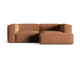 Modulinė kampinė sofa - dešinė, Nuria, 3 vietų, 147x252x72, medaus spalvos