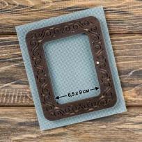 Magnetiniai mediniai siuvinėjimo lankeliai 6,5×9 cm, plokščioms medžiagoms