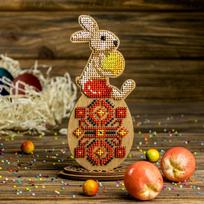 Siuvinėjimo kryželiu rinkinys su Preciosa karoliukais, medinis pagrindas