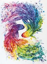 Siuvinėjimo kryželiu rinkinys „Cha-cha-cha“, 14 ct, 24×31 cm, 43 spalvos
