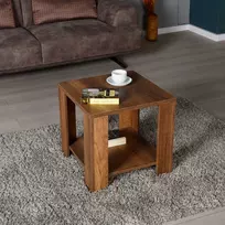 Kavos staliukas, Hanah Home, Shp-550, Oslo riešutas, 50 x 48 x 50