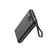 Atsarginis maitinimo šaltinis ("Power Bank") Išorinė baterija Veger 'W1116' juodas 10000mAh (PD / QC3.0) + integruotas 3in1 laidas