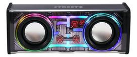 Permatoma bluetooth kolonėlė STREETZ su TWS ir LED šviesos efektais / 6612078 / S310-BLK