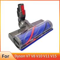 Elektrinis grindų šepetys galvutė Dyson V7 V8 V10 V11 V15 dulkių siurbliams, priedai su žalia LED dulkių apšvietimu, greito atleidimo