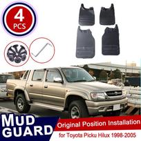 Purvasaugis Toyota Picku Hilux 1998~2005 1999 2000 Priedai Automobilio Purvo Atvartai Priekiniai Galiniai Ratai Apsaugos Nuo Čiurkšlės Sparnas 1998~2005 gray