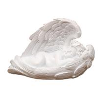 Angelo Statulėlė Besimeldžiantis Angelas Figūrėlė Dervos Angelo Figūrėlė Angelo Dervos Figūrėlė Ornamentas Vidaus Lauko Knygų Lentynai Namų Verandai white