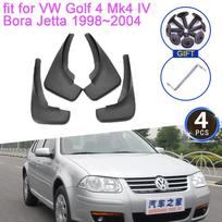 4x Purvasargiai VW Golf 4 Mk4 IV Bora Jetta 1998~2004 Priedai Volkswagen 2003 2002 2001 Purvasaugiai Apsaugos nuo purvo Ratai