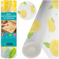 Apsauginis Neslystantis Kilimėlis Spintos Stalčiams 150X60 Citrinos