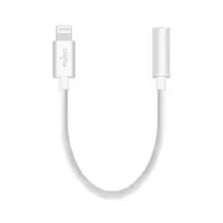 Adapter Puro Lightning to jack 3,5 mm, 15cm, White