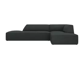 Modulinė kampinė sofa - dešinė, Ruby, 4 sėdimos vietos, 273x180x69, juoda