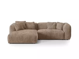 Modulinė kampinė sofa - kairė, Martina, 2 sėdimos vietos, 280x176x75, Acorn