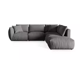 Modulinė kampinė sofa - dešinė, Chris, 4 sėdimos vietos, 295x290x80, smėlio spalvos