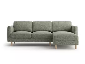Kampinė Sofa - dešinė, Eden, 3 vietų, 250x150x90, samanų žalumo melanžas