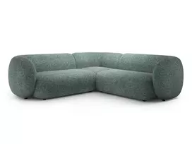 Modulinė u formos kampinė sofa, Kate, 5 vietų, 252x252x76, mėlyna melanžo spalva