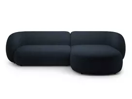 Modulinė kampinė sofa - dešinė, Kate, 3 vietų, 285x176x76, tamsiai mėlyna