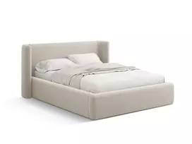 Velvet Lova su patalynės dėže ir galvūgaliu, Jolene, 230x184x100, tamsiai smėlio spalvos
