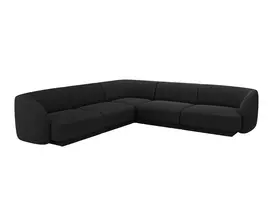 Kampinė sofa Boucle, Miley, 5 vietų, 255x255x70, juoda