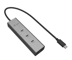 USB-C Charging Metal HUB 5 port with USB-C video 8K + Power Delivery 85W