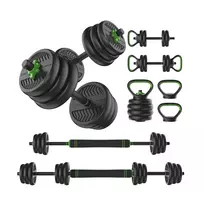 Strength training set TUNTURI Barbell & Dumbbell Set 20 kg