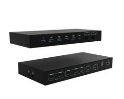 i-tec USB-C KVM Dock PRO Three Hosts Dual Video 2x Power Delivery max 92W charging station