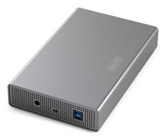 Digitus USB 3.0 3.5" SATA hard drive enclosure, 16TB, aluminum