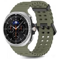 Tech-Protect 40/ 44/ 46mm Nylon Stripe Galaxy Watch 8/ 8 Classic Army Green